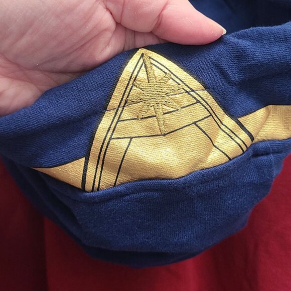 🆕️ Torrid Her Universe DC Comics Wonder Woman Red Blue Metallic Gold Zip Hoodie - Picture 9 of 9